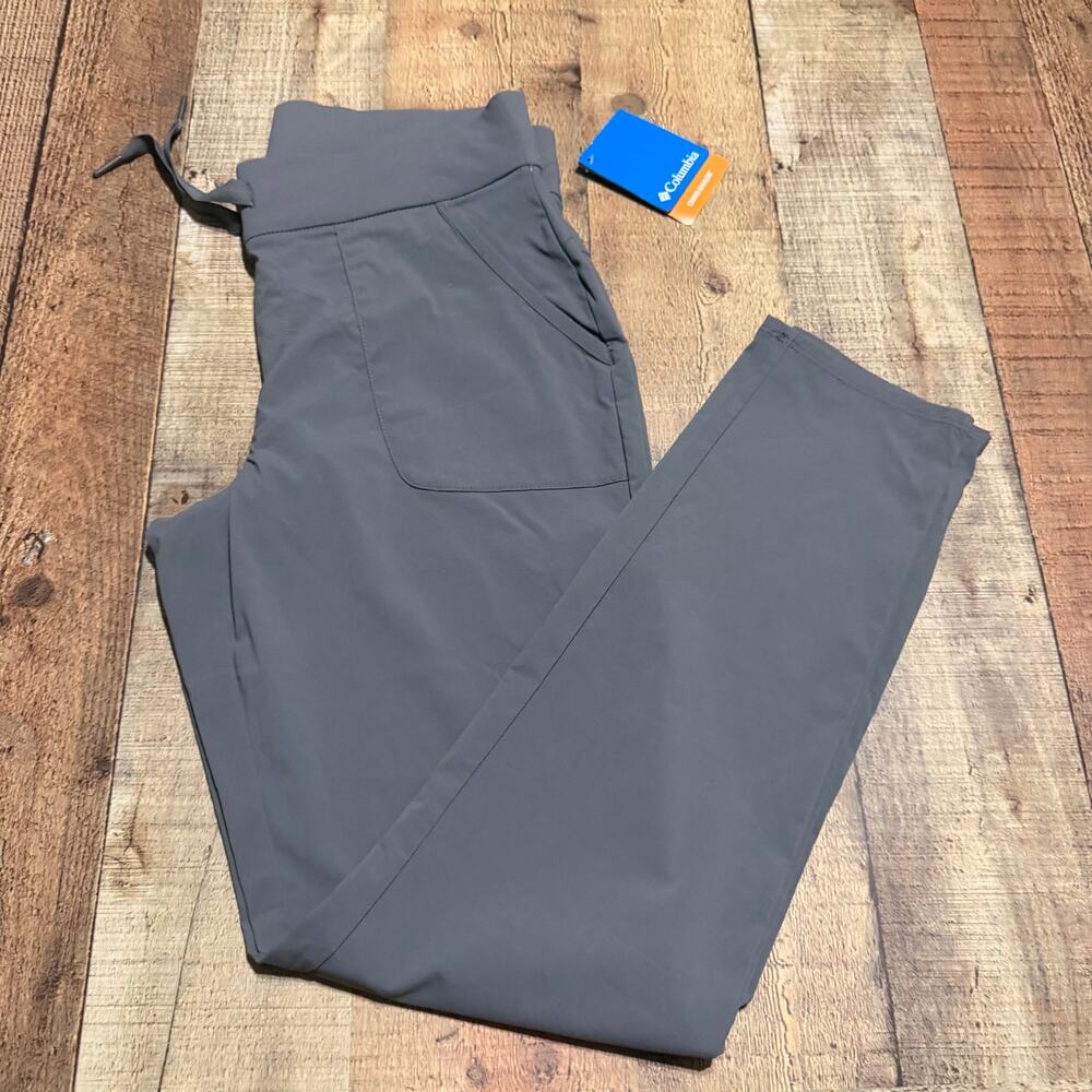 Columbia NEW Wmns Gray Straight Leg Active Fit Pants Sz M Performance Outdoors